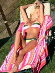 Hannah Hilton enjoys some Nude Sunbathing