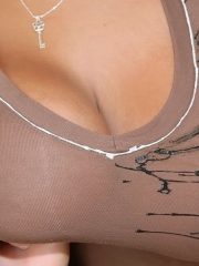 Latin girl with massive boobs Selena Star pleasuring a long shaft